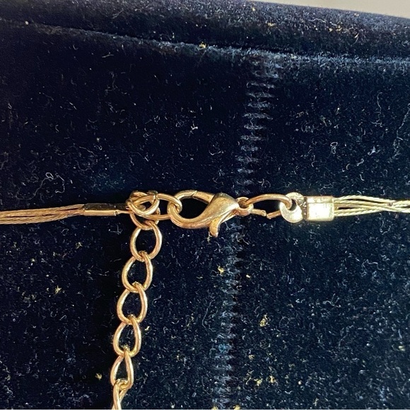 Beaded Necklace & Earring Set Faceted Glass Copper Gunmetal Layered Necklace - Picture 11 of 16